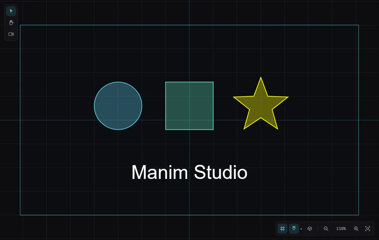 Manim Studio Live Playback Animation Canvas Manim Studio Live Playback Animation Editor