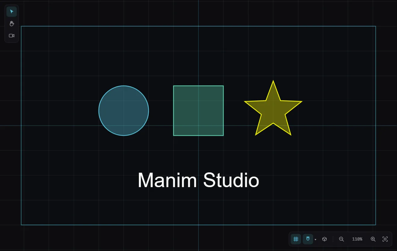 Manim Studio Live Playback Animation Canvas Manim Studio Live Playback Animation Editor