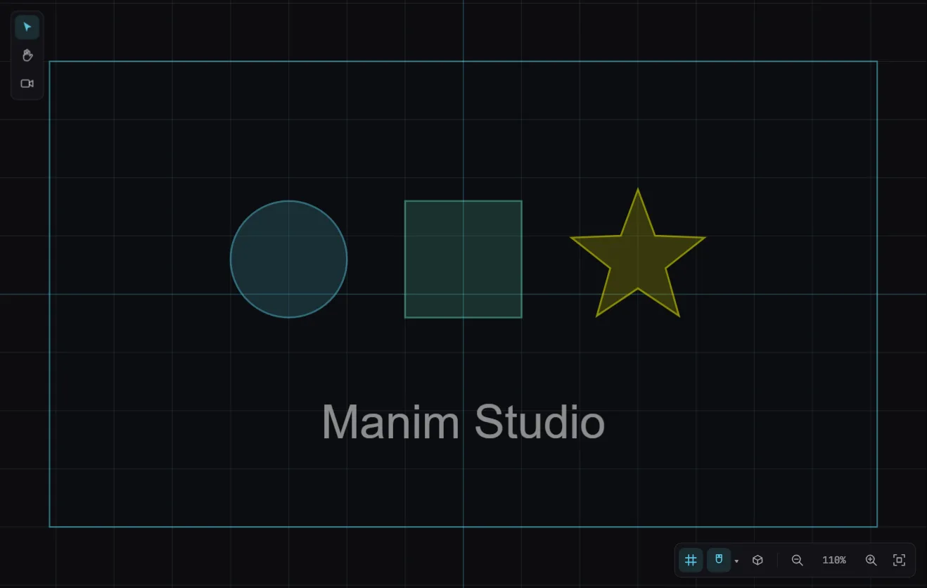 Manim Studio Live Playback Animation Canvas Manim Studio Live Playback Animation Editor